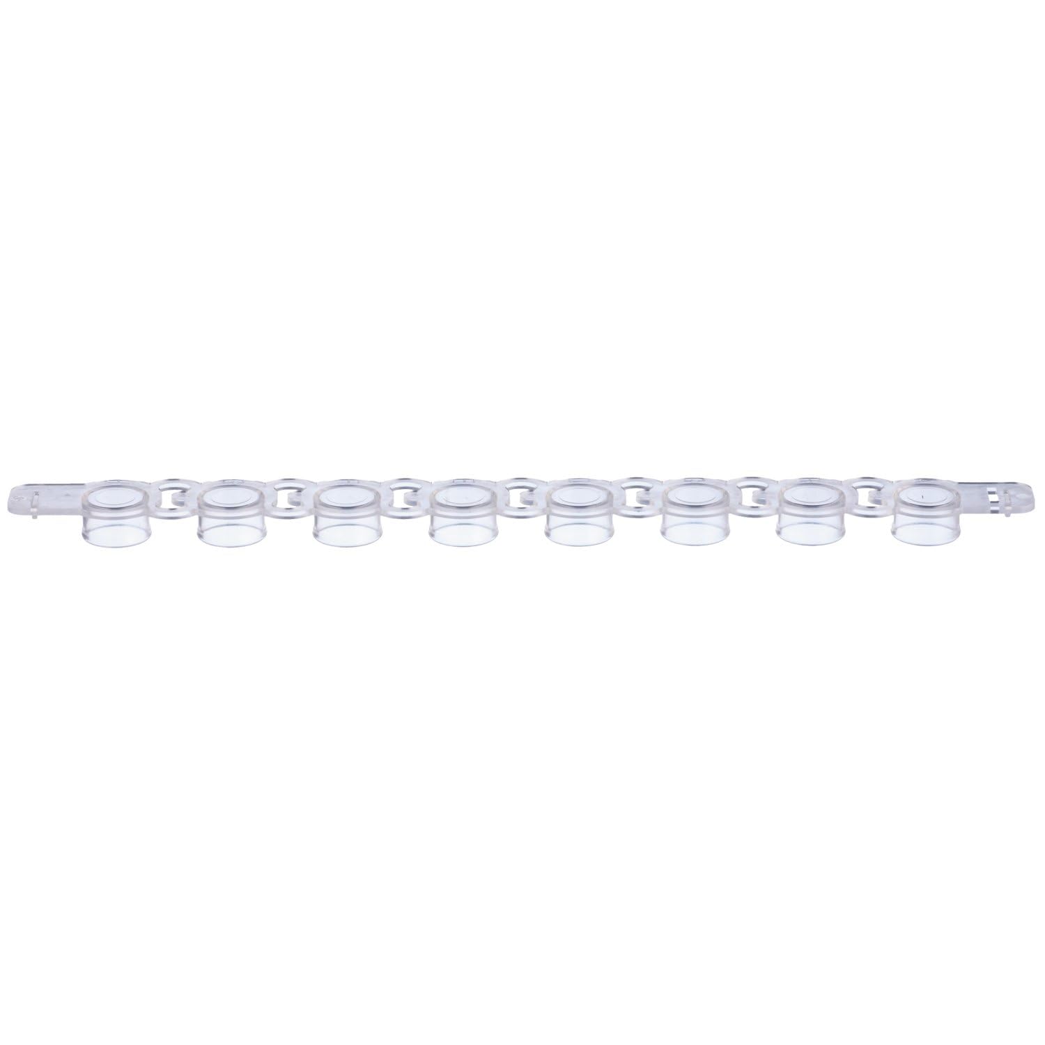 137-431C, 0.2 mL, 8-Strip PCR Tube Flat Cap (Without Tubes), 120 Strips, Natural Color, Autoclavable, Made in Japan/Kobe