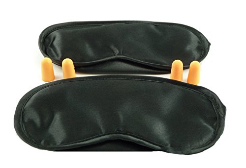 Brand New - Pack of 2 x Eye Masks - Sleep Blindfold - Ear Plugs x 4 - No Damp / No Smelly - Comfortable Sleep / Uniquely Shaped Allow Free Eye Movement During Sleep
