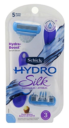Schick Hydro Silk Disposable Razors for Women, 3 Count (Pack of 2)