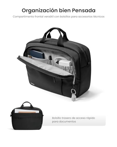 Funda maletín portátil 14 pulgadas amortiguadora tomtoc multifuncional impermeable 4