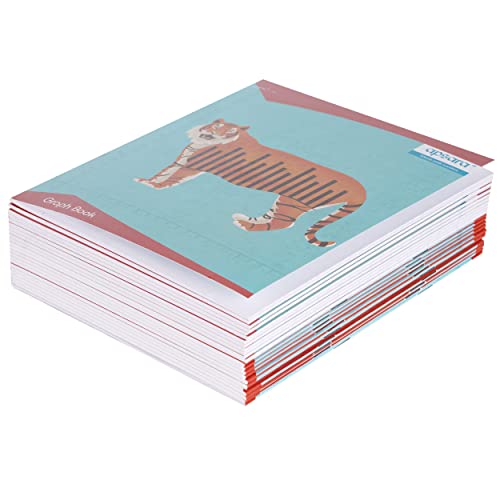 Image of Apsara Graph Paper Books for School & College | Graph Books A4 Size | 28 CM x 22 CM Approx - 64 Pages | Numbered Pages and Ruled Margins | Graph Sheets with 2 MM Square for Maths | Set of 12 Graph book