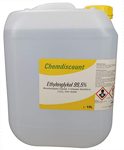 10Liter Ethylenglykol 99 5% (Glykol Monoethylenglykol Ethandiol) versandkostenfrei