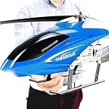 TEKZEN 3.5CH Fernbedienung Legierung Hubschrauber Riesige RC Flugzeug Drone Outdoor Eltern-Kind Aufladen Elektrische Federung Widerstand gegen Falldruck Flugzeuge Jungen Mädchen Erwachsene Fliegen Spi