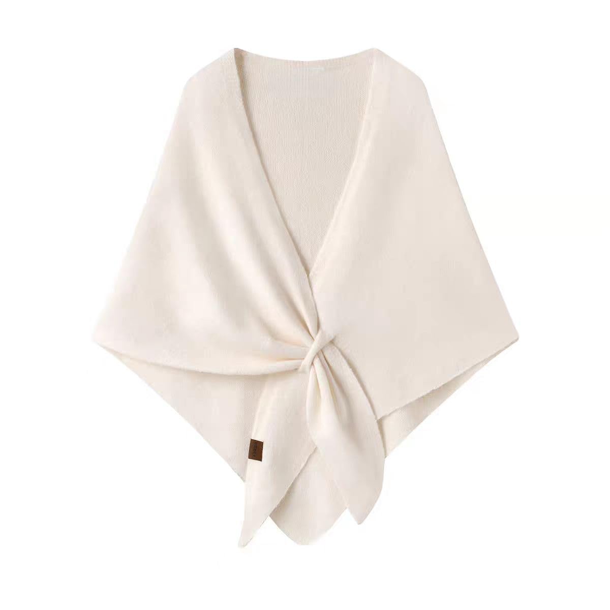 Women's Pashmina Shawl Wraps Open Front Poncho Cape Knitted Cashmere Feel Shoulder Top Sweater Multifunctional Triangle Scarf