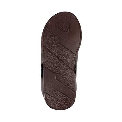 Image of Medifeet Men's Brown Double Strap Open-Toe Sandals