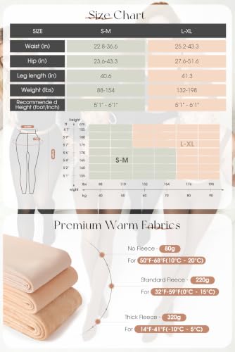 FZGO Fleece Lined Tights Women, Fake Translucent Thermal Tights for Women - image 6
