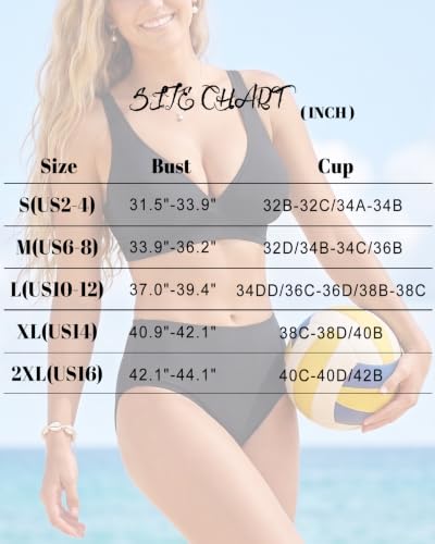 Image of Women's Sporty Adjustable Wide Straps Bikini Top Large Bust Criss Cross Back Supportive Swimsuit Tops Only
