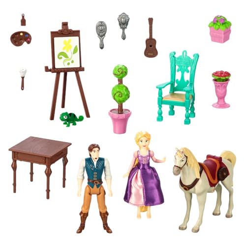 image for Disney Store Official Rapunzel Tower Playset - 19-Piece Tangled Play S