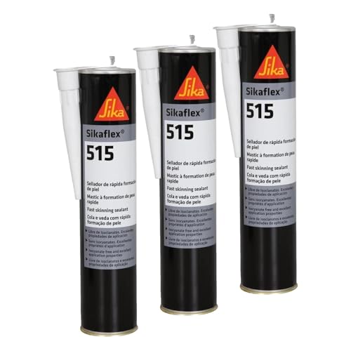Sikaflex 515 Gris clair : lot de 3 mastics d'étanchéité 300ml pour véhicule industriel et carrosserie