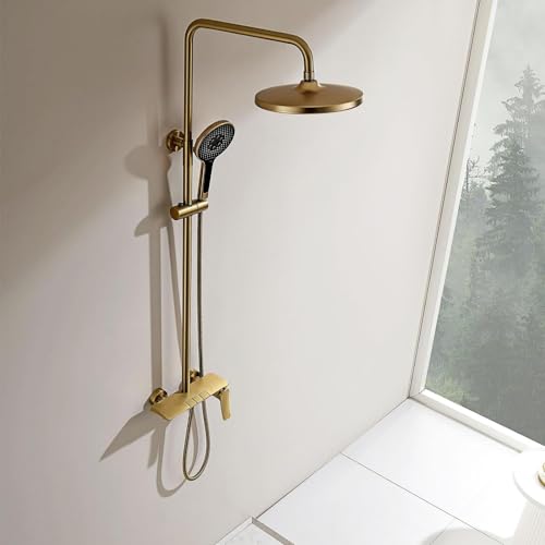 Système de douche simple moderne avec 3 modes et robinet cascade - 4