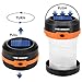 HISVISION Solar Powered LED Camping Lantern, Collapsible Solar or USB Rechargeable, Emergency Charger for Phone, Portable 4 Modes LED Lights for Camping Hiking Fishing Emergency Outdoor & Home