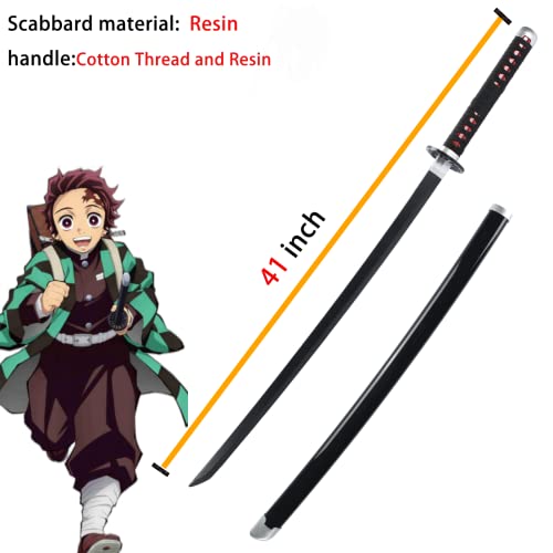 Tanjiro Sword,Bamboo Demon Slayer Sword, Tanjiro Katana -41 Inchfor Role-Playing And Collection.anime Original Texture. #TOP3