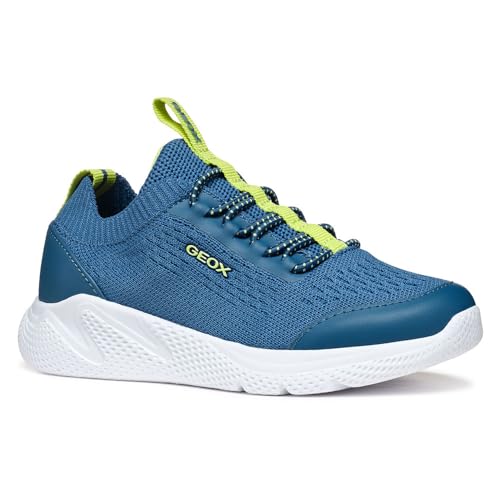 Geox J SPRINTYE Boy A, Zapatillas, Octane/Lt Green, 37 EU