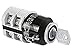 Lovato Electric 7GN2091U12 Rotary Cam Switches, Gn Series, U12 Version Front Mount with Key Operation for 22Mm Central Fixing. On/Off Switch, Two-Pole, 1 Wafer, Scheme 91, 20 Amp