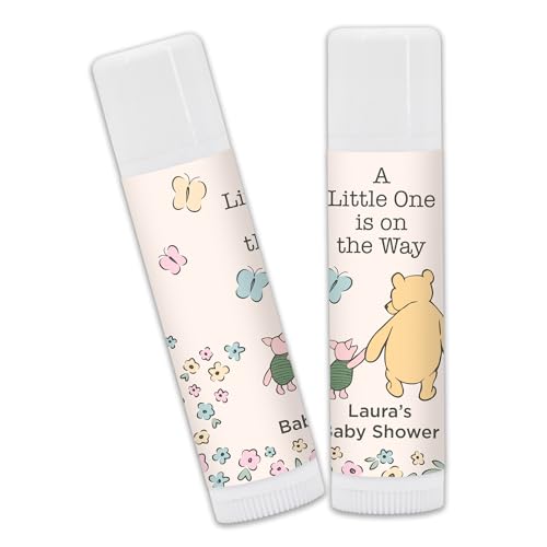 Classic Pooh Baby Shower Favor, Lip Balm Favors, Baby Shower Favors (Set of 24)