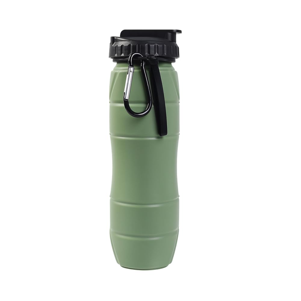 CARPJZ Portable Soft Drinking Bottle, Foldable Water Bottle Leak-proof Drink Water Cup for Running, Hiking, Cycling, Climbing