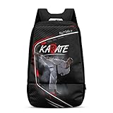 Suohuicp Boxe Dardo Relâmpago Karatê Beisebol Mochila Esportiva Compartimento de Sapatos Bolsas Academia Adolescente Bolso Interior Bola Escolar (Design de Karatê)