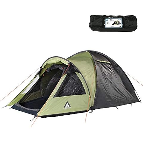10T Zelt Glenhill Beechnut 4 Mann Kuppelzelt FULL-XXL Schlafkabine wasserdichtes 5000mm Familienzelt Cover