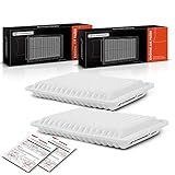 A-Premium 2-PC Engine Air Filter Compatible with Toyota Vehicles - Camry 2007-2009 2.4L, Camry