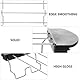 Toast Rack Edelstahl Toastständer für Toaster :Faltbarer Toaster Warming Rack mit Griff, Toastergrill und Staubschutzzubehör Ersatz Brot Toast ständer Warming Ständer