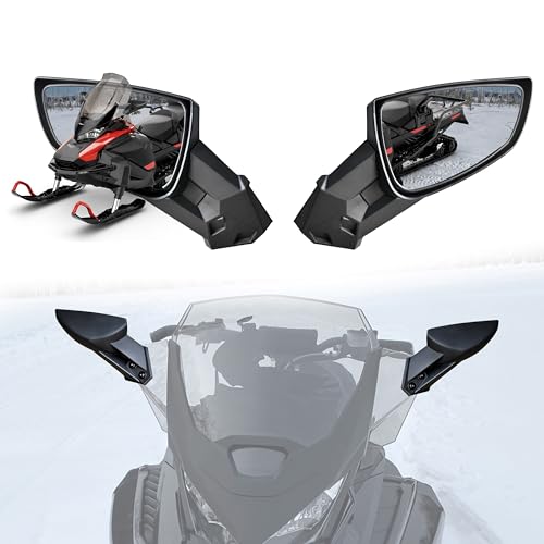 SAUTVS Adjustable Rear View Side Mirrors for Ski-Doo, Clear