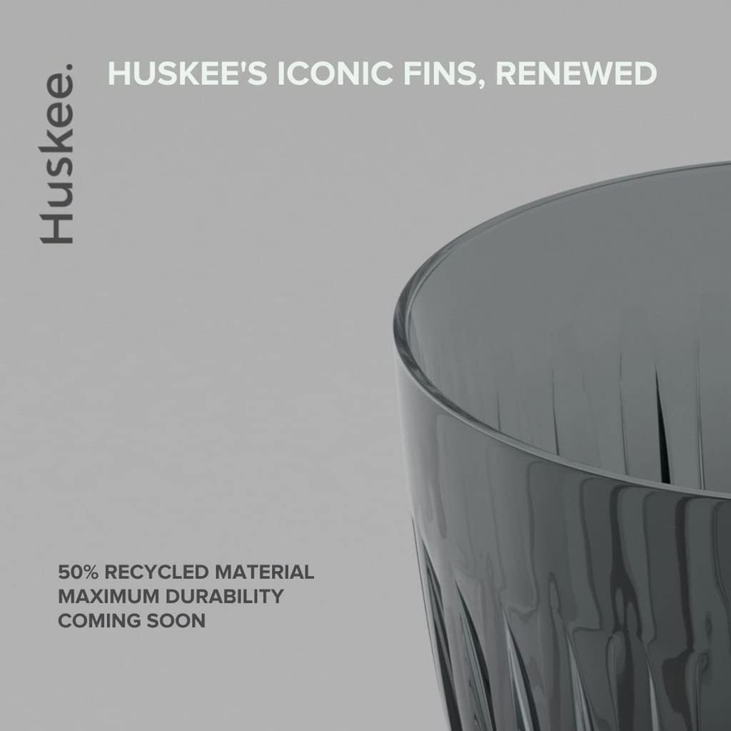 Huskee Confezione 4 Tazze Caffè Renew In Fumo, 85 Ml, Riutilizzabili E Sostenibili