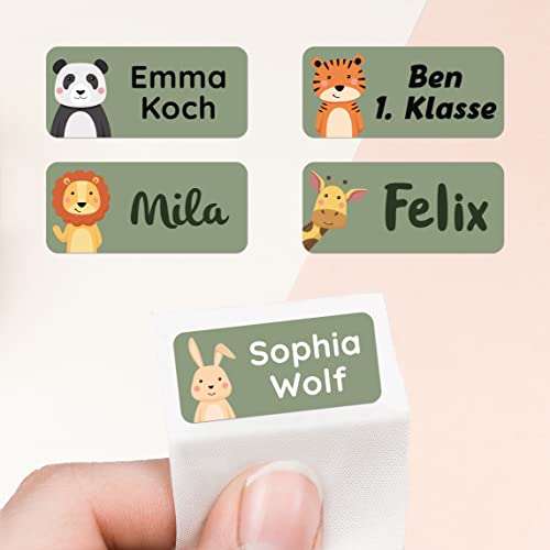 Namensaufkleber für Kinderkleidung und Gegenstände – 60 Stück