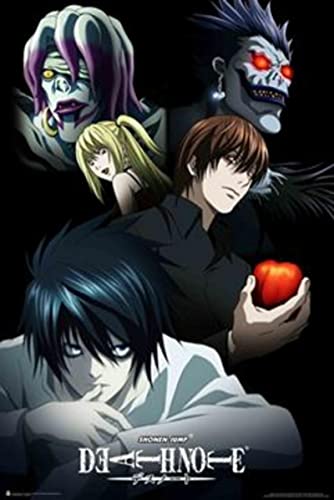 Tangcc Pósters de Death Note para sala de estar, dormitorio, oficina, hogar, decoración de pared,...