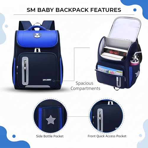 Image of School Bag for Boys & Girls 6-10 Years | Kids Lightweight Waterproof Backpack for 8-10 Years | Spacious Durable Book Bag for Primary & Middle School Students