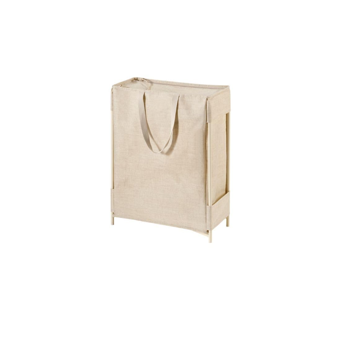 IKEA PURRPINGLA Laundry Bag with Stand, Beige, 42 Litres, Collapsible, Contemporary Style-image-30