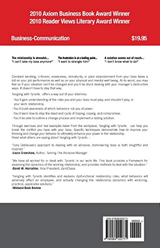 Tangling With Tyrants: Managing The Balance Of Power At Work: Effective Communication And Behavior Management For The Toxic Workplace | Bad Boss, Bad Managers, Workplace Bullying #TOP1