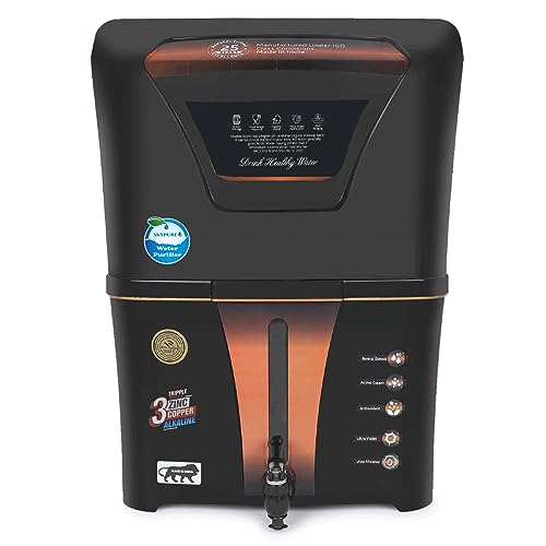 Electrical RO Water Purifier with Bio Copper Zinc Alkaline Filter Technology, 12 Liter RO + UV + UF +TDS Control (Sk03 Enclosed Copper Zinc Alkaline)