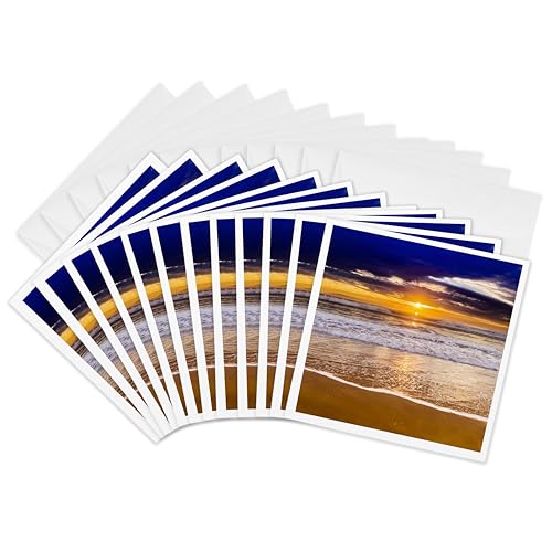 Cartes de vœux plage de San Buenaventura Ventura Californie lot de 12