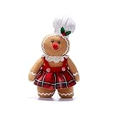 VISTABLUE Christmas Gingerbread Stuffed Animals, Soft Gingerbread Plush Toys Gingerbread Man Pillow Stuffed Gingerbread Man Plush Christmas Plush Toys, Christmas Party Home Decoration (Women's Style)