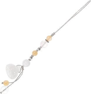 Hemobllo Pingente De Telefone Celular - Pingente De Telefone Jade Pulseira De Pingente De Telefone Contas De Lótus Pingente De Telefone Celular Pendurado Pingente De Cordão Acessórios Para