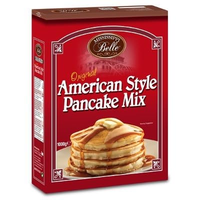 Pancake Mix Mississippi Belle farine préparation crêpe américaine épaisse moelleuse 6x454g