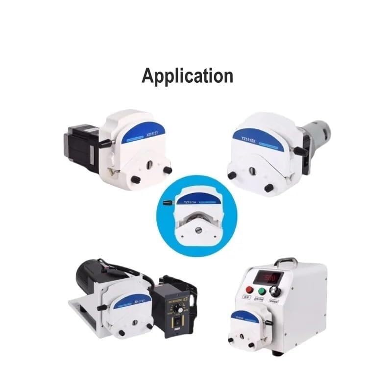 1pcs High Flow Peristaltic Pump Head YZ1515X - Anti-Corrosion, Laboratory Analyzer, 5-400 RPM, for Various Tubing Sizes(White,with 6rotor)