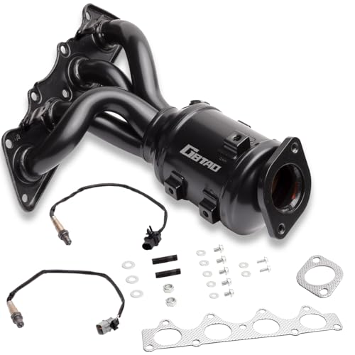 GBTAD Catalytic Converter Kit Direct-Fit Compatible with 2012-2017 Hyundai & Kia - Accent, 2012-2017 Veloster, 2012-2014 Soul, 2012-2016 Rio L4 1.6L (EPA Compliant)