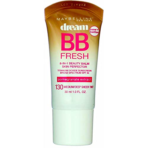Maybelline Dream Fresh BB 8-in-1 Beauty Balm Skin Perfector SPF 30, Medium/Deep 1 oz...