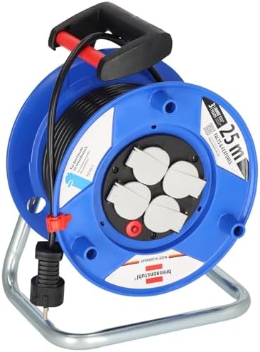Produktbild von Brennenstuhl Garant IP44 Kabeltrommel 25m Outdoor (Made In Germany, Kabel In Signalfarbe Orange, Kurzfristiger Einsatz Im Außenbereich