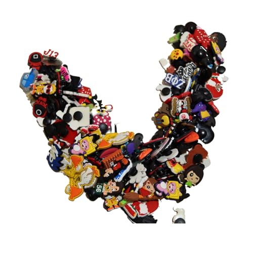 Pinapes Charms Decoration DIY Crocks Letters Gift Shoes Women Accessories Clog Random Set 6,12,20,25,30,35