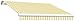 Awntech 12-Feet Maui-LX Manual Retractable Acrylic Awning, 120-Inch Projection, Yellow/White