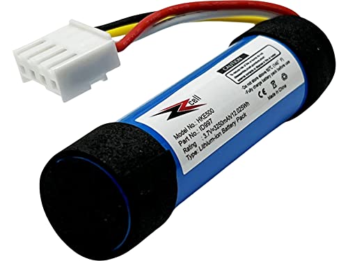 ZZcell® HKE500 Battery Replacement for Harman Kardon Onyx Studio 5, Onyx Studio 6, HKOS6GRYSG, HKOS6BLKSG, ID997, IAA007NA 3.7V 3250mAh