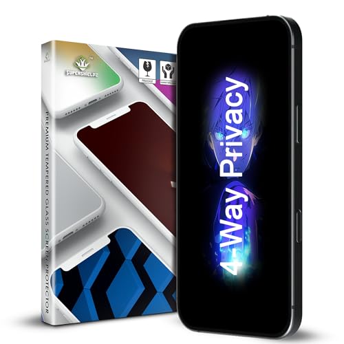 Image of Supershieldz NeoGuard True 360 Privacy Tempered Glass Screen Protector Guard for iPhone 16 and 15, 9H Hardness, Anti-Static, Case-Friendly, Easy Installation Kit - 1 Pack