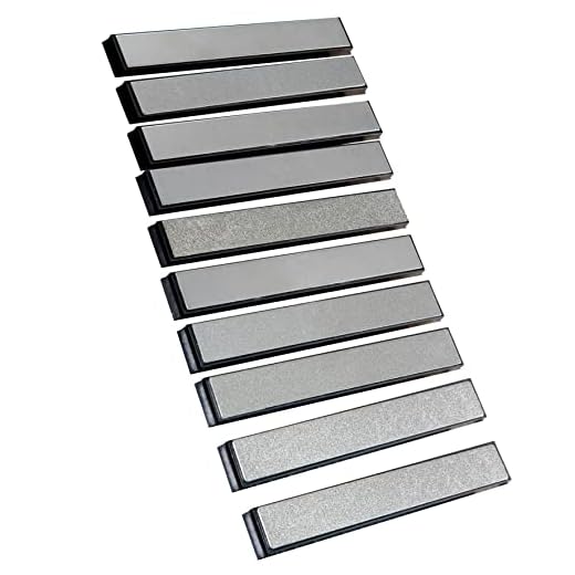 Value pack Diamond Knife Sharpening Stones kit diamond plates Kit Sharpen Knife blades sharp Surface flat Must-haves for Ruixin type sharpeners (#80#200#400#500#600#800#1000#1500#2000#3000)
