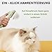 2 Stück Selbstreinigender Katzenkamm - Fellblitzbürste für Tiefenreinigung, Entfernung von Schwimmenden Haaren und Öffnung von Knoten, Schönheitspflege für Hunde, Tiefenreinigung Flohkamm für Katzen