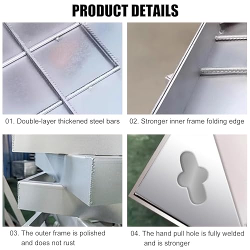 Couvercle de regard pour votre terrasse et allée de jardin en inox dissimulé