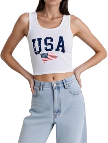 IDEWO Tank Tops Y2k Brazil Jersey Brazil Shirt Y2k Top