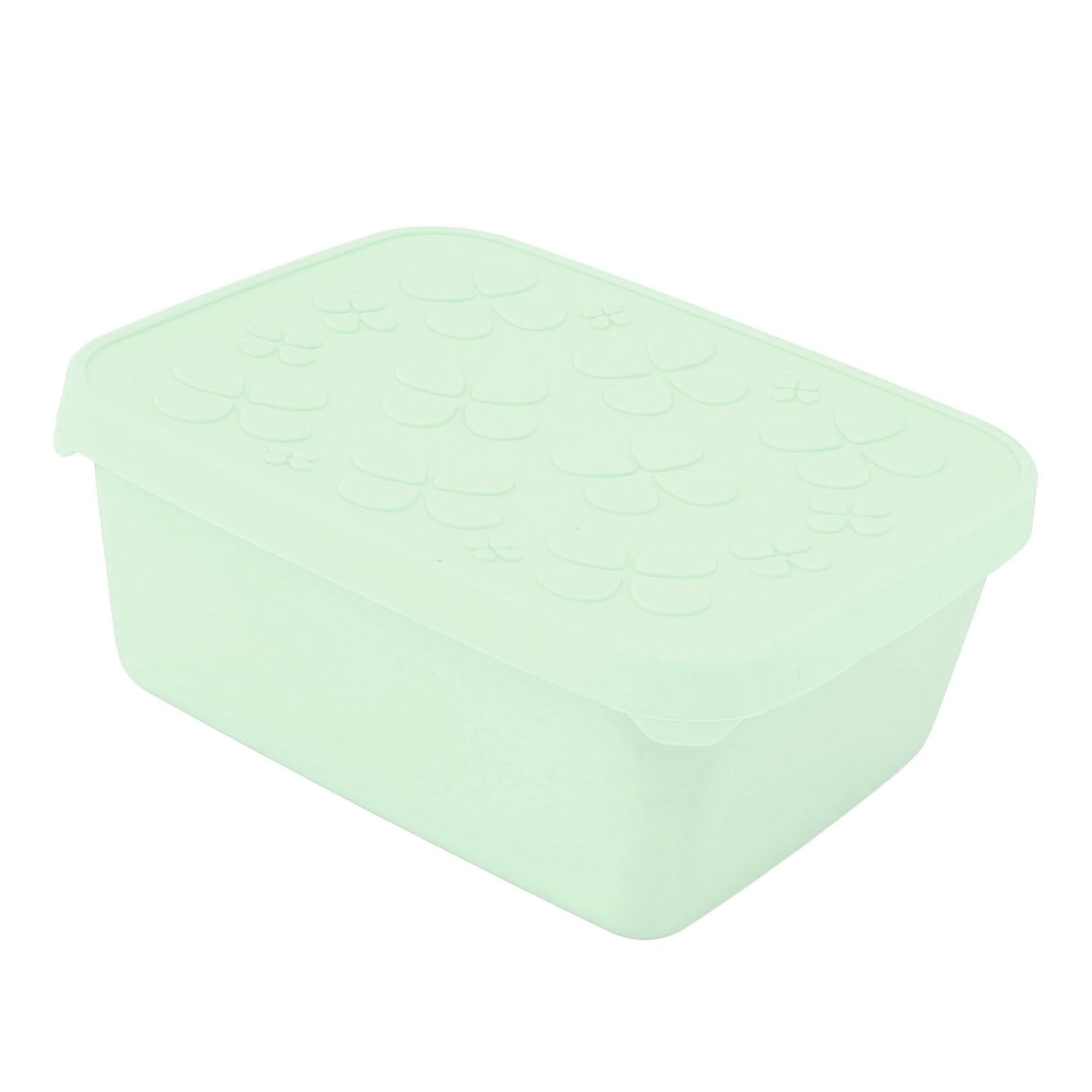Contenedor de alimentos para niños y adultos con anillo de sellado verde