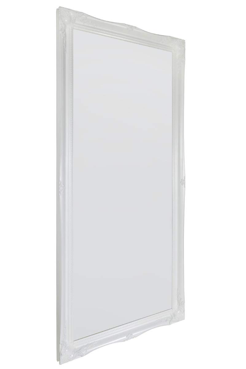 Mirroroutlet White Full Length Leaner Ornate Tall Floor Standing Shabby Chic Wall Mirror: 167 X 76Cm